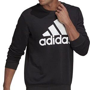 NWT Adidas Essentials Big Logo Sweatshirt Men's Black Size L